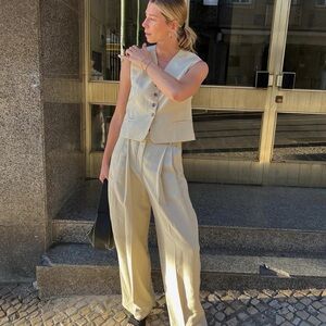 COS High Waisted Wide Leg Work Pant